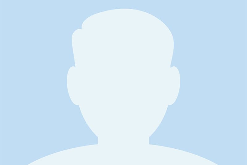 Silhouette eines neutralen männlichen Avatars auf hellblauem Hintergrund